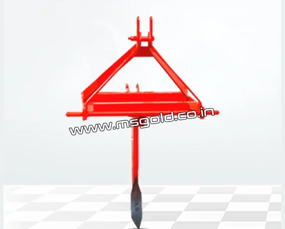 Heavy-duty implement for deep tillage and breaking hard soil layers.