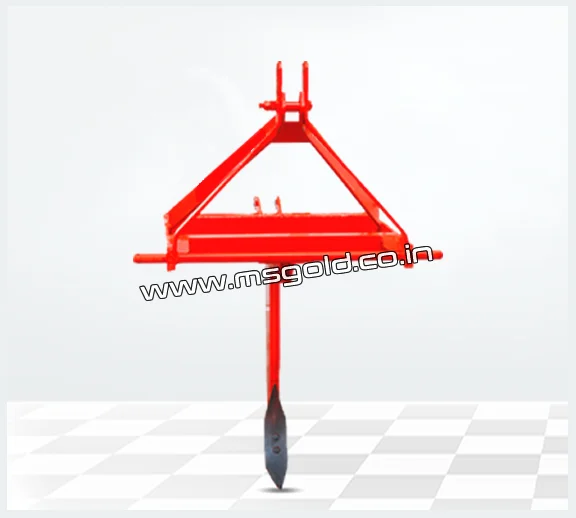 Heavy-duty implement for deep tillage and breaking hard soil layers.